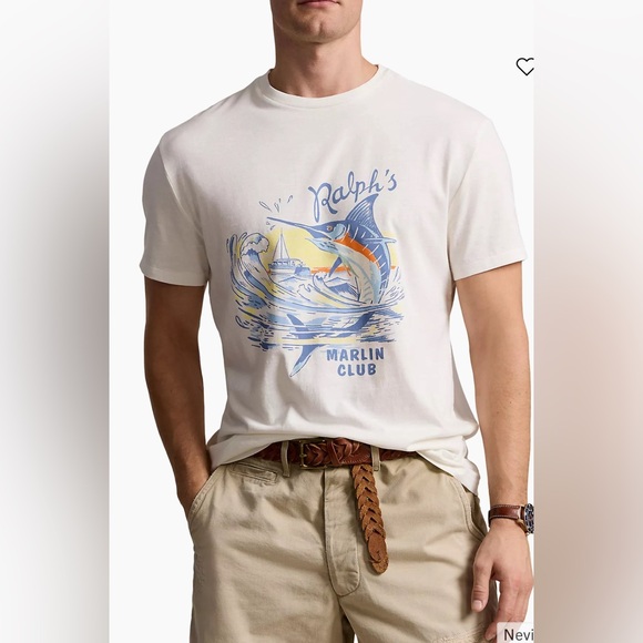 NWT Ralph Lauren “Ralph’s Marlin Club” Graphic Short Sleeve T-Shirt Size M - Picture 5 of 5